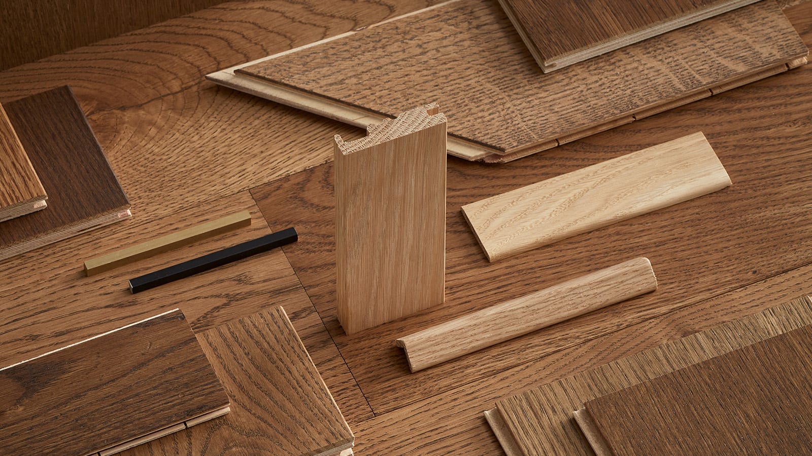 Brunette wood flooring